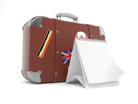 Travel Case With Blank Calendar