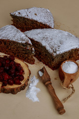 delicious homemade chocolate cake on a plate