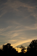 Fototapeta na wymiar atardecer de colores nubes clouds sunset color