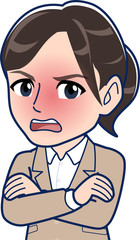 きれいなスーツを着た女性社員