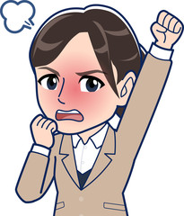 きれいなスーツを着た女性社員