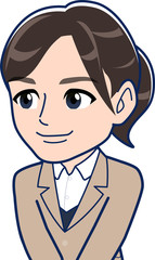 きれいなスーツを着た女性社員