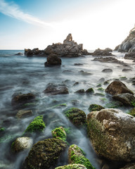 sunset at the beach costa brava