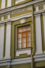 Beautiful buildings, street, historical architecture of St. Petersburg