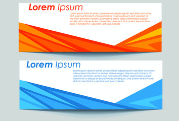 Fototapeta premium Abstract Modern Geometric Banner Vector Illustration Design 