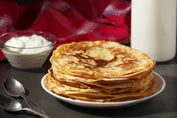 Russian cuisine national dish bliny