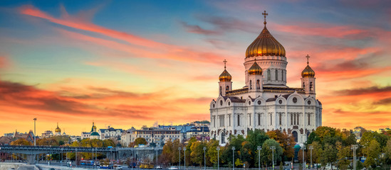 Cathedral of Christ the Saviour, Russian Orthodox Cathedral, Beautiful building architecture,...