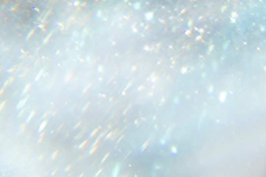 Blurry silver glitter background texture