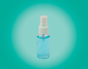 alcohol-based hand-washing spray as a preventive hygiene measure against coronavirus ( Sars-CoV-2, Covid-19) infection. Antibacterial hand sanitizer gel,clipping path in side.