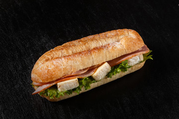 ハムとチーズのサンドイッチ　 ham and cheese sandwich 