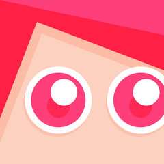 User Avatar with Cute and Flat Style. Suitable for your Profile Picture or Icon