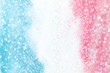 Pink and blue glittery background
