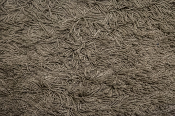 Close up of Brown fabric carpet