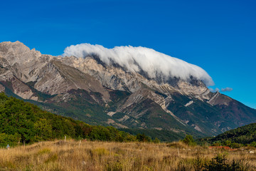 Fototapeta premium Landscape at Saint Baudille et Pipet, Trieves in Vercors, French Alps, France