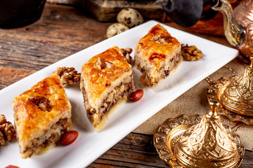 cake with nuts and raisins