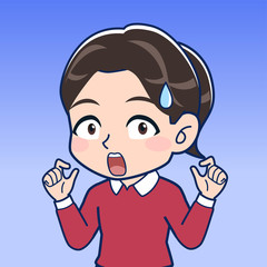 ポニーテールの小学生