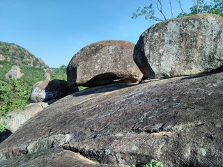 rocks in the mountains