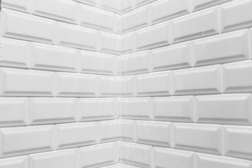White clean wall brick
