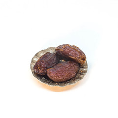 Date Fruit on White Background