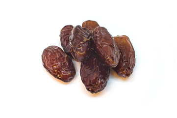 Date Fruit on White Background