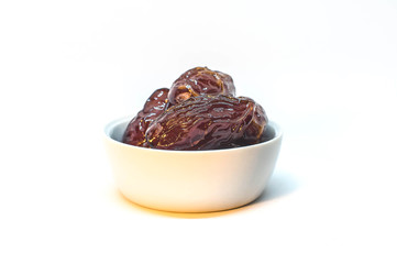 Date Fruit on White Background