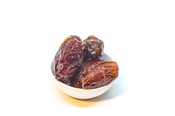 Date Fruit on White Background