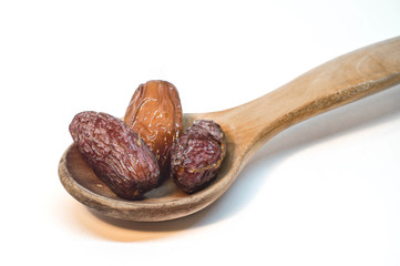 Date Fruit on White Background