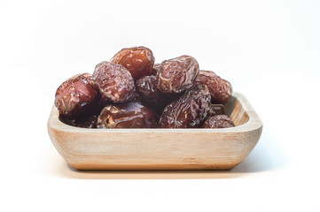 Date Fruit on White Background