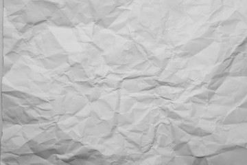 White wrinkled paper texture