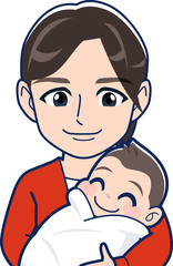 赤ちゃんとお母さん