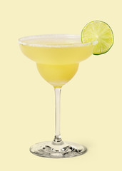 Lemon Margarita cocktail drink background mockup