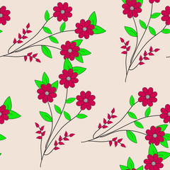 Seamless floral Pattern able to print for cloths, tablecloths, blanket, shirts, dresses, posters, papers.