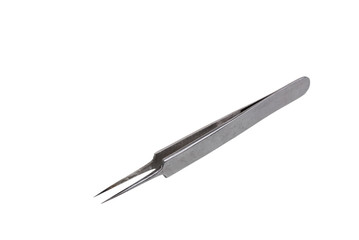 Forceps . Medical surgical hand tool. Medicine and health. Experimental tools isolated object on white background with cliping path