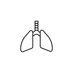 Lungs sign. Human internal organs eps ten