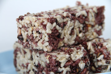 Close Up of Puffed Rice Cake (Indonesia Traditional Food)