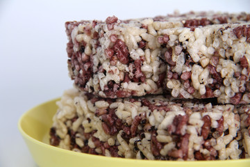 Close Up of Puffed Rice Cake (Indonesia Traditional Food)