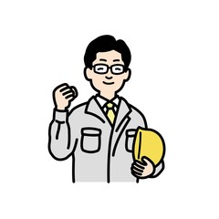 現場作業員のイラスト