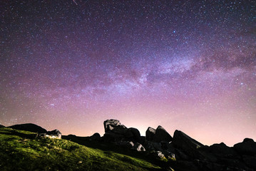 Light painting and astrophotography in Dartmoor National Park, UK