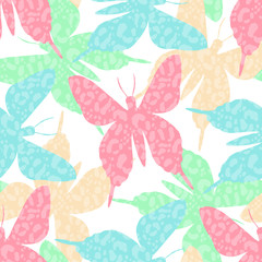 Butterfly seamless pattern. Design for covers, fabric, textile.