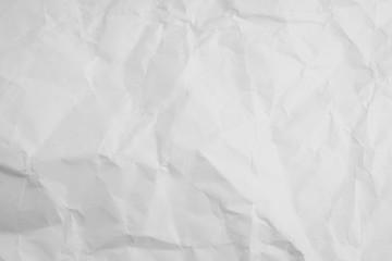 White wrinkled paper texture