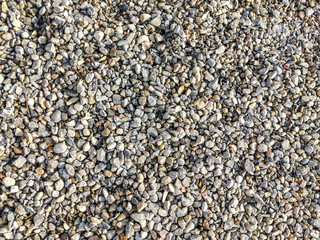Building material crushed stone close-up as a background.