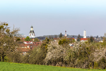 Winnenden Stadtkirche, Torturm und St. Karl