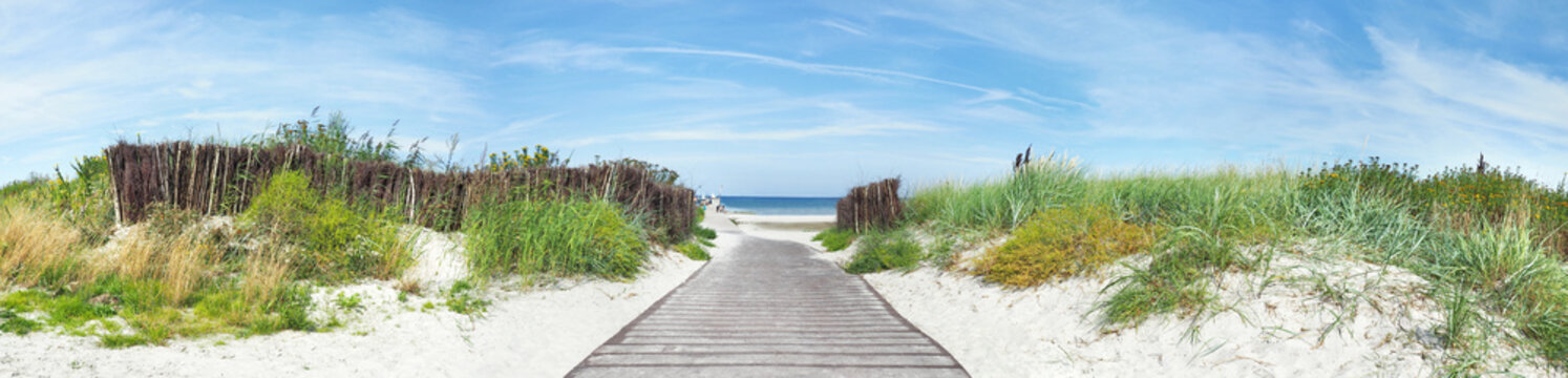 Baltic Sea Beach - Dune Path Panorama