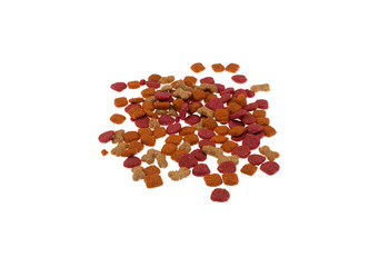 dog food isolated in white background  