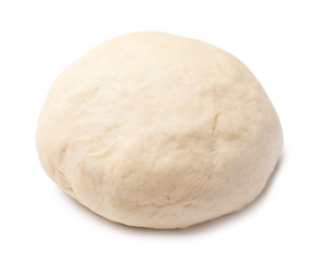 Fresh dough on white background