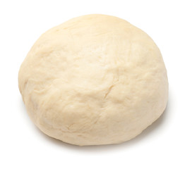 Fototapeta na wymiar Fresh dough on white background