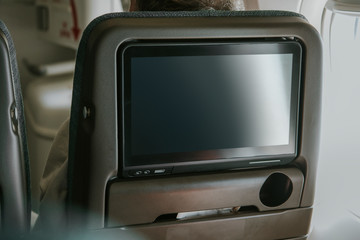 Airplane seat screen
