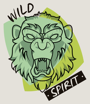 wild gorilla spirit creative design