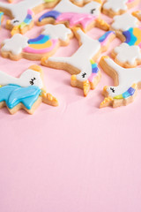 Unicorn sugar cookies