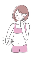 お腹のたるみが気になる女性